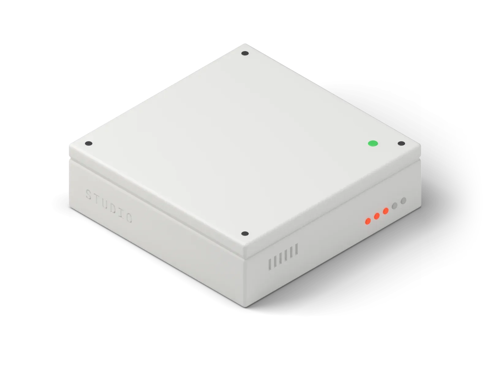 Isometric white module labelled studio