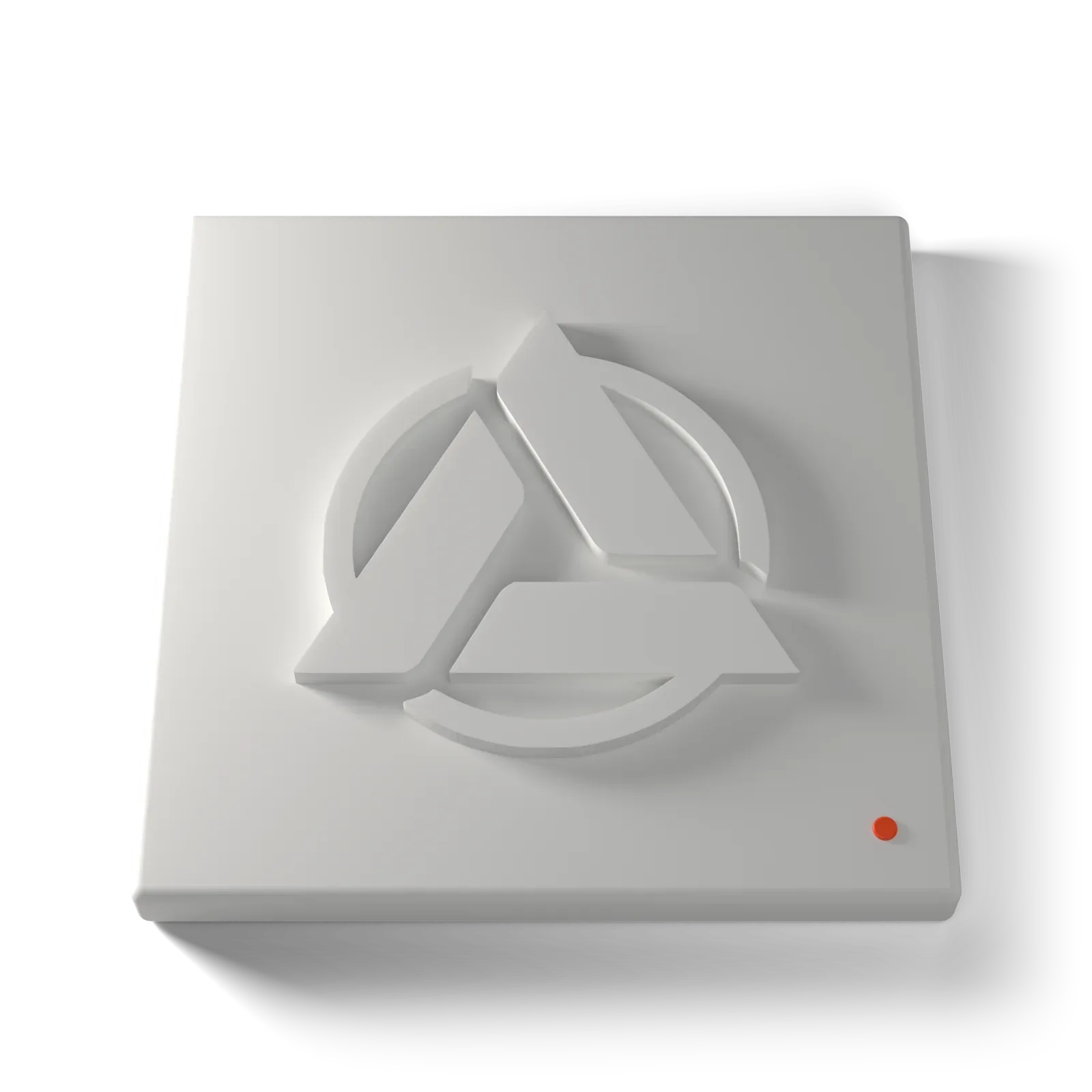 White clay tile with the Alterra mark embossed